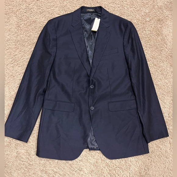 BANANA REPUBLIC SIGNATURE ITALIAN HOPSACK SUIT JACKET - Picture 7 of 14